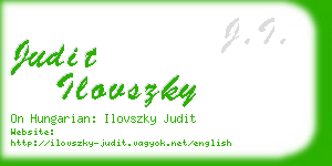 judit ilovszky business card